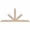 Ekena Millwork Saratoga Smooth Timber Gable Bracket, Douglas Fir, 60"W x 27"H x 1 1/2"D x 3 1/2"F, 11/12 Pitch GBW060X27X0204SAR00SDF - alternate 1